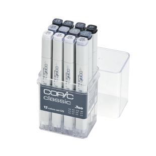Набор Copic Classic "Cool Grey" 12 маркеров