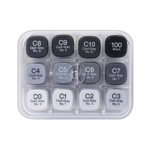 Набор Copic Classic "Cool Grey" 12 маркеров