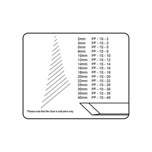 Стамеска прямая с двухсторонней заточкой "Pfeil" 1S/20