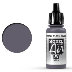 Краска для аэрографии "Model Air" цвет 71.073 (Black Metallic)