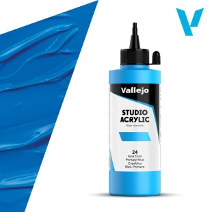 Акрил Vallejo "Studio" 24 Primary Blue (Синий основной), 200мл