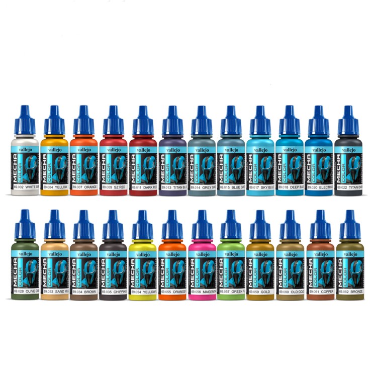 Набор красок для сборных моделей Vallejo "Mecha Color" №23 Combination, 24 штуки
