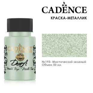 Краска акриловая Cadence "Dora Metallic Paint" 50мл №193 мистический зеленый