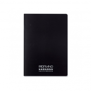 Скетчбук Fabriano "Qua Accademia" 14,8x21см, 24л, 120гр/м², мягкая обложка, Черный