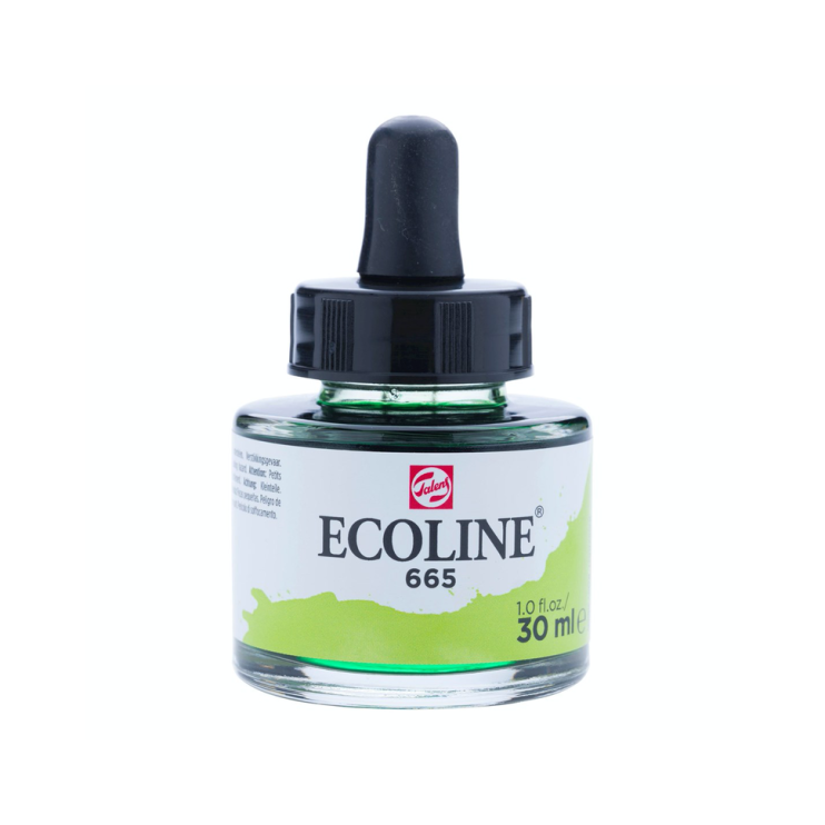 Акварель жидкая "Ecoline" №665 Зеленый весенний, 30 мл