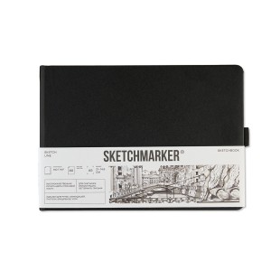 Блокнот для зарисовок Sketchmarker "Domino" белая бумага, А5, 80л, 140г/кв.м, твердая обложка