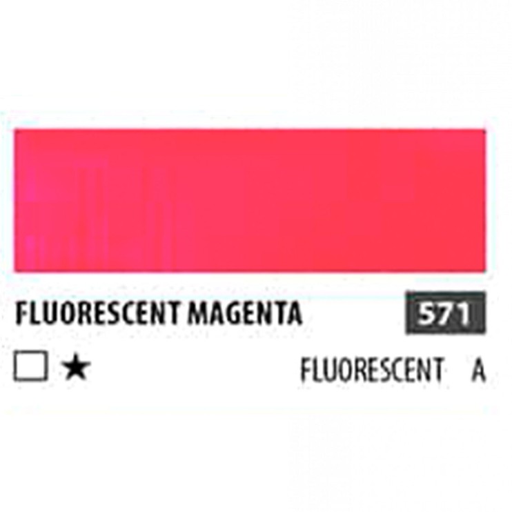 Краска акриловая ShinHan "Professional" №571 Маджента флуоресцентная, туба 50мл 