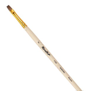 Колонок плоский Roubloff "Series 1122" №7 длинная лаковая ручка