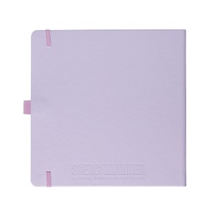 Блокнот для зарисовок Sketchmarker 20x20см, 140г/м2, 80л, твердая обложка Фиолетовый пастельный