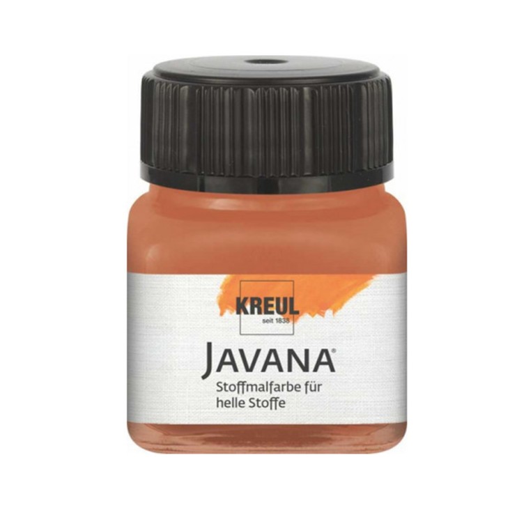 Краска нерастекающаяся по светлым тканям Kreul "Javana Tex Sunny" 20мл, ржавчина