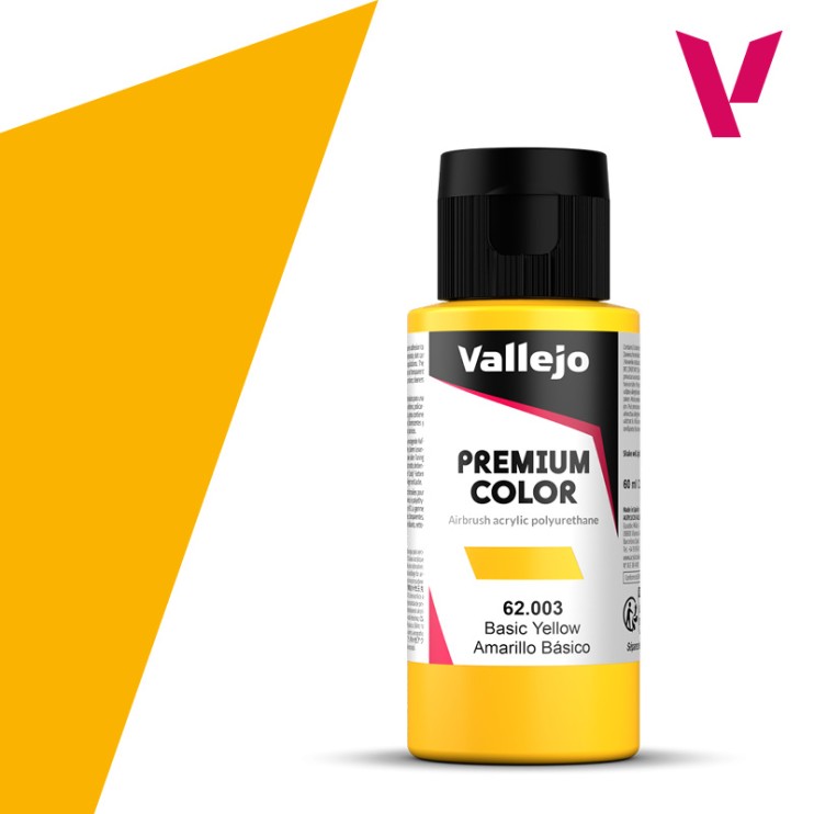 Акрил для аэрографии "Premium" 62.003 (Basic Yellow), 60 мл