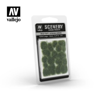Имитация сухой травы Vallejo "Scenery" Wild Tuft (Strong Green), 12 мм