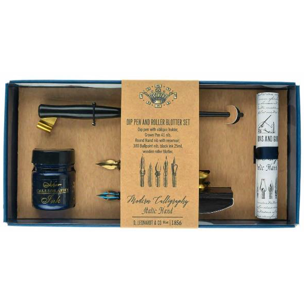 Набор для каллиграфии Manuscript "Pen & Roller Blotter" 5 предметов