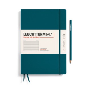 Блокнот в линейку Leuchtturm1917 "Composition" B5, 109л, 80гр/м², твердая обложка, Зеленый Океан (366176)