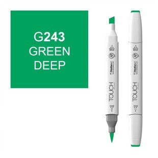 Маркер Touch Twin "BRUSH" №243/ G243 / зеленый насыщенный