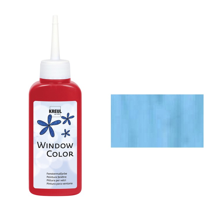 Краска по стеклу трансферная Kreul "Glas Design", 80мл, Голубой бриллиант структурный (42715)