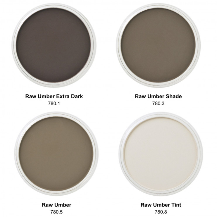 Комплект сухой пастели PanPastel "Raw Umber" №780 (4 оттенка)