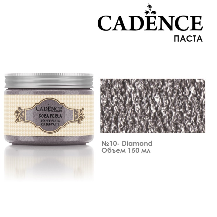 Паста рельефная "Dora Perla" 150мл, DR10 бриллиант