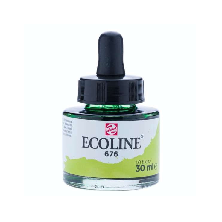 Акварель жидкая "Ecoline" №676 Зеленый луг, 30 мл