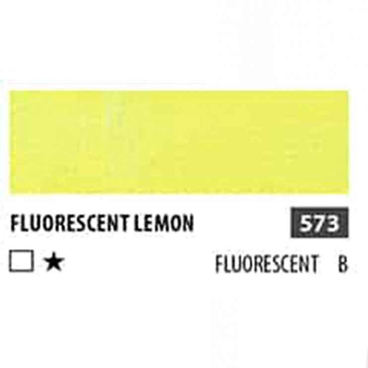 Краска акриловая ShinHan "Professional" №573 Желтый лимонный флуоресцентный, туба 50мл