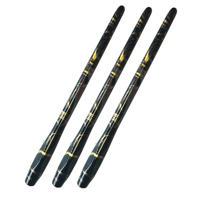 3 держателя для пера с эргономичным захватом, черный с золотым