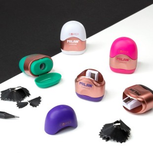 Точилка для карандашей Milan "Copper" 1 отверстие, цвет черный