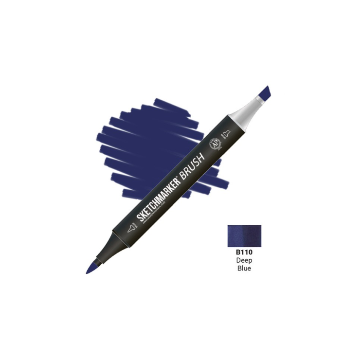 Маркер SketchMarker "Brush" B110 Deep Blue