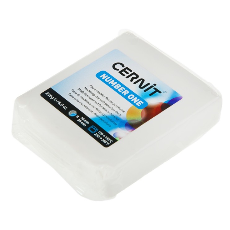 Полимерный моделин Cernit "Number One" #010 белый,250гр.