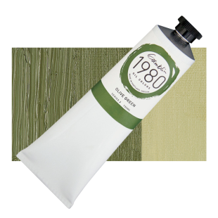 Масляная краска "Gamblin 1980" Olive Green (Зеленый оксид хрома), 150 мл