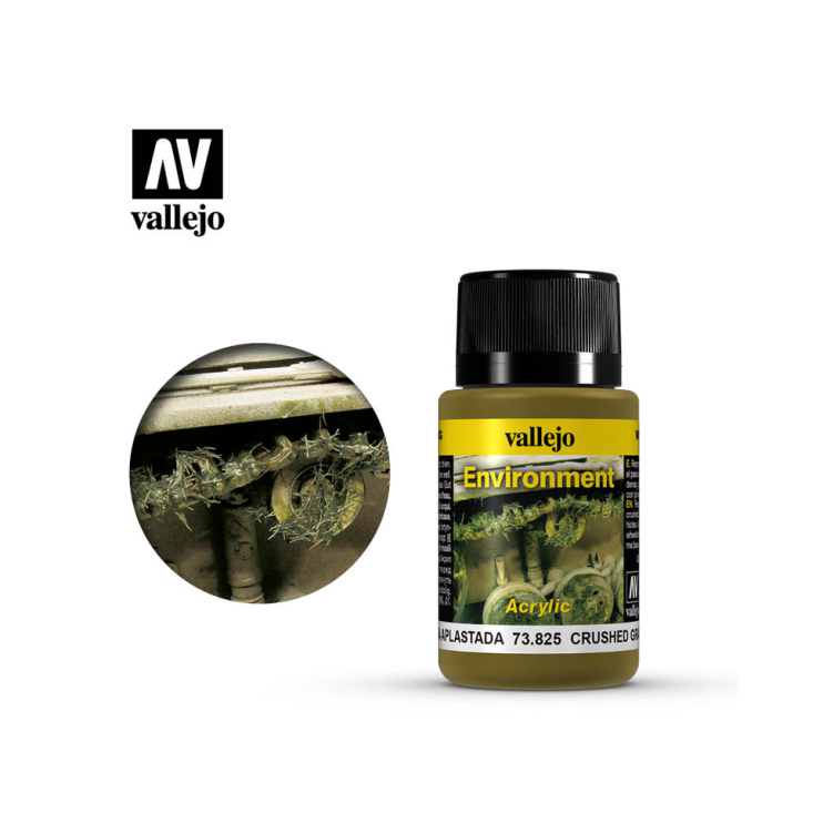 Краска для сборных моделей Vallejo, серия "Weathering Effects", цвет 73.825 Crushed Grass (Смятая трава)