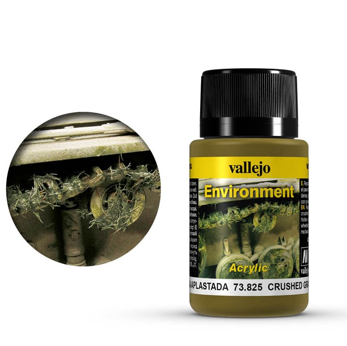 Краска для сборных моделей Vallejo, серия "Weathering Effects", цвет 73.825 Crushed Grass (Смятая трава)