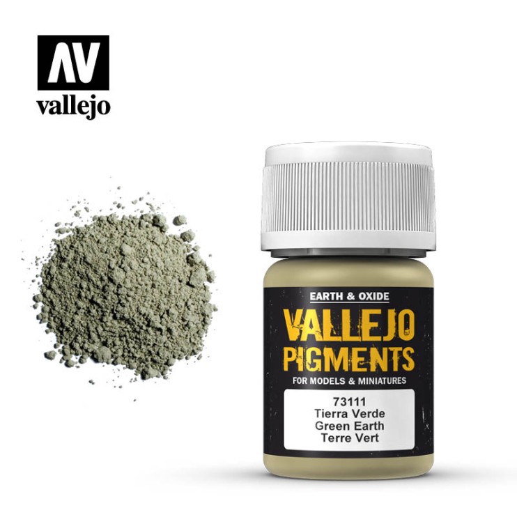 Пигмент художественный "Vallejo Pigment" 73.111 Green Earth