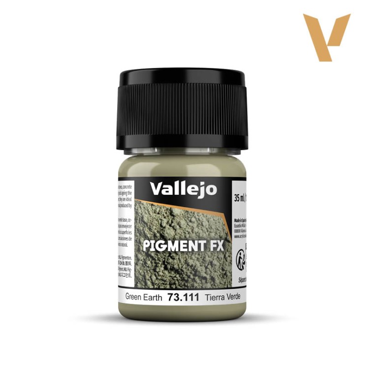 Пигмент Vallejo "Pigment FX" 73.111 Green Earth, 35мл