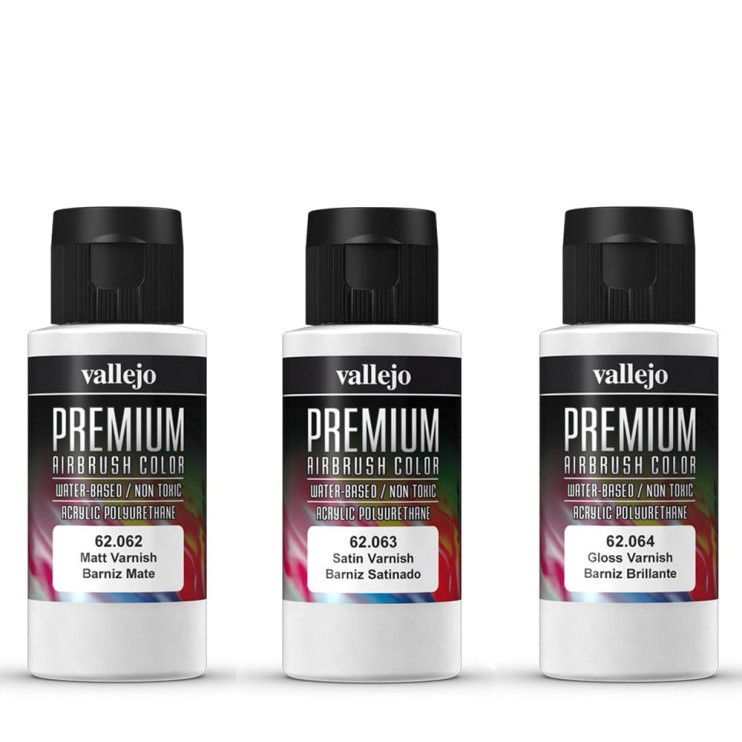 Набор полиуретановых лаков "Premium" 3 штуки (№062, 063, 064) по 60мл
