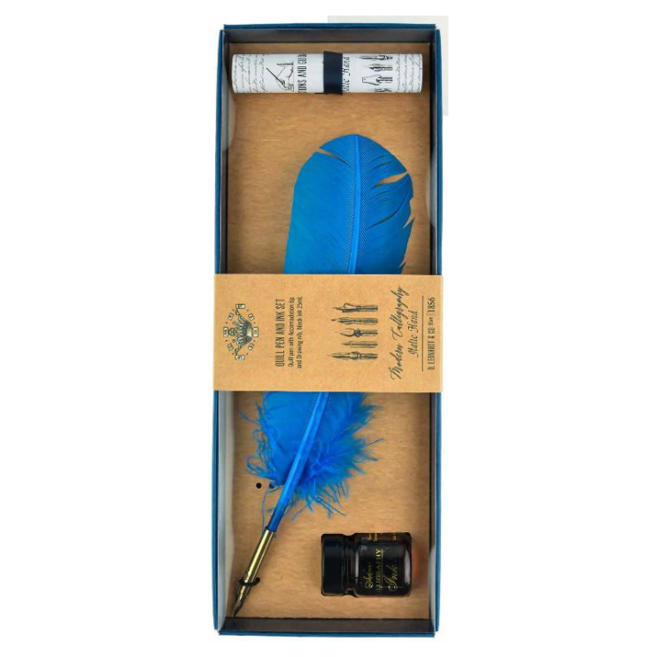 Комплект с гусиным пером Manuscript "Quill Pen & Ink set" с аксессуарами (3 предмета)
