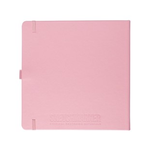 Блокнот для зарисовок Sketchmarker 20x20см, 140г/м2, 80л, твердая обложка Розовый