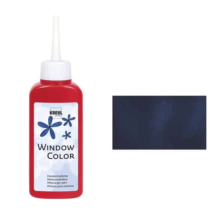 Краска по стеклу трансферная Kreul "Glas Design", 80мл, Синяя ночь структурная (42717)