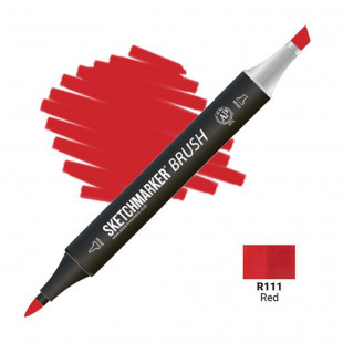 Маркер SketchMarker "Brush" R111 Красный