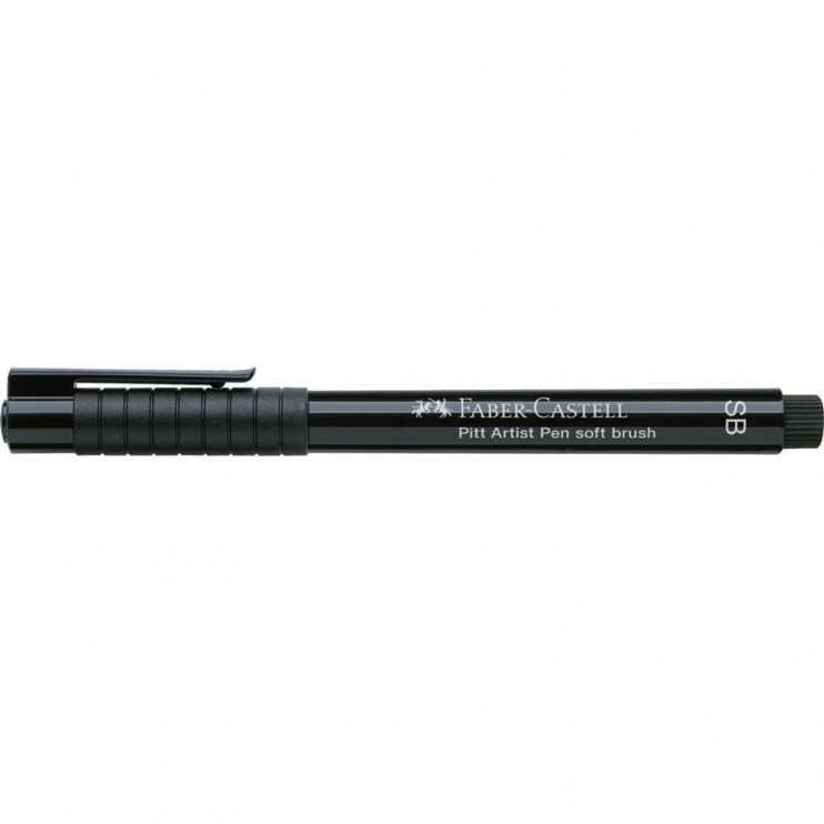 Ручка капиллярная Faber-Castell "Pitt Artist Pen Soft Brush" №199 Black