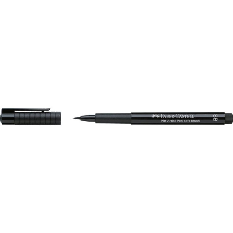 Ручка капиллярная Faber-Castell "Pitt Artist Pen Soft Brush" №199 Black