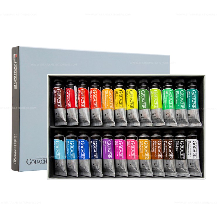 Набор гуаши Shinhan "Professional Designers A" 24 тубы по 15мл в картонной упаковке