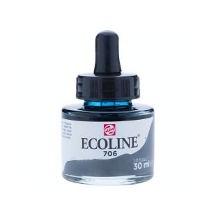 Акварель жидкая "Ecoline" №706 Серый насыщенный, 30 мл