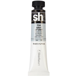 Краска масляная ShinHan "Sh" №724 Серый из серых, туба 50мл 
