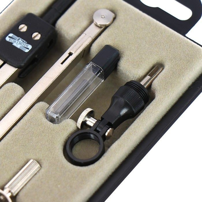 Готовальня Koh-i-noor "6902" 6 предметов в пластиковом пенале