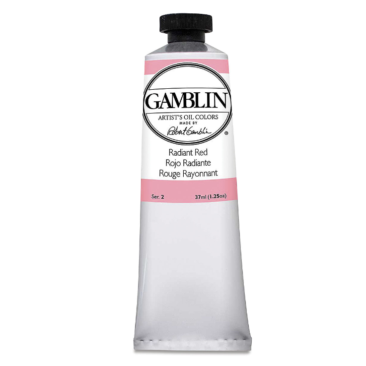 Масляная краска Gamblin "Artist" Radiant Red (радиантная красная), туба 37мл