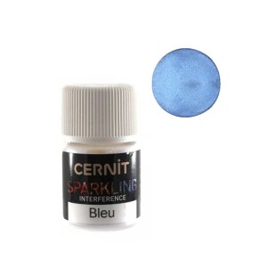 Пудра для полимерных масс Cernit "Sparkling" Синий интерферентный, 5 гр