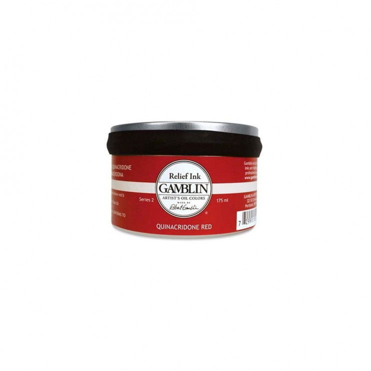 Краска для гравюры Gamblin "Relief Ink" красный квинакридон