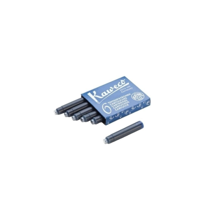 Комплект картриджей для перьевой ручки "KAWECO" Royal Blue/ Королевский синий, 3 упаковки по 6 штук (10000256)