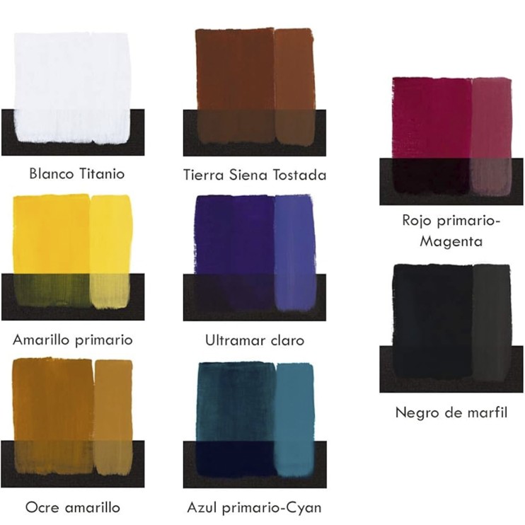 Набор масляных красок Maimeri "Classico" 20мл, 8 цветов, аксессуары (0398058)