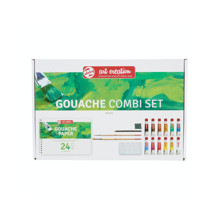 Набор гуаши "Art Creation" 12 туб по 12мл + аксессуары